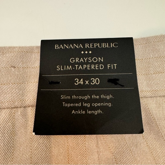 Banana  Republic Grayson Tailored Fit Tan Pants - Picture 7 of 7